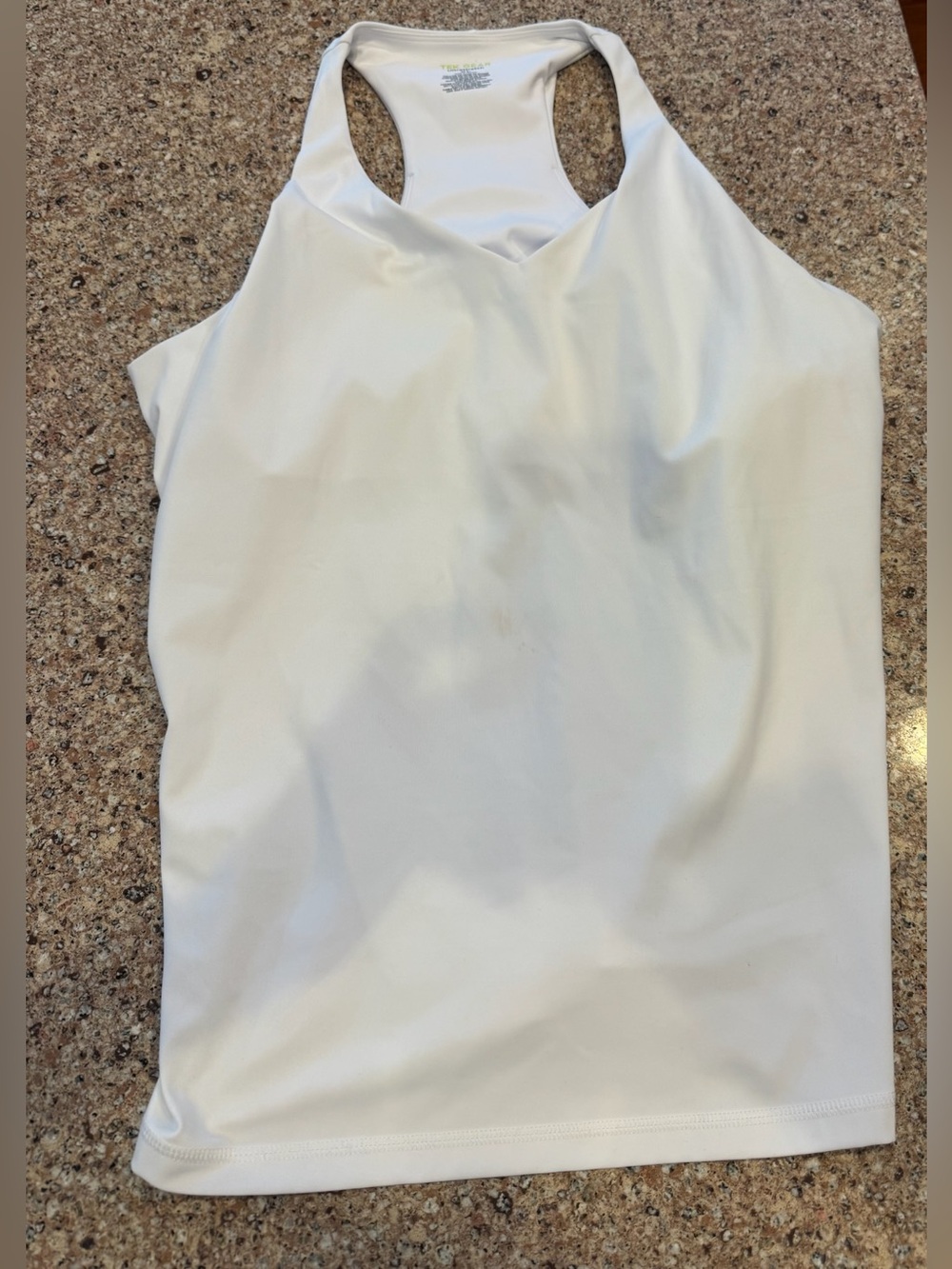 tek gear White Racerback Performance Tank